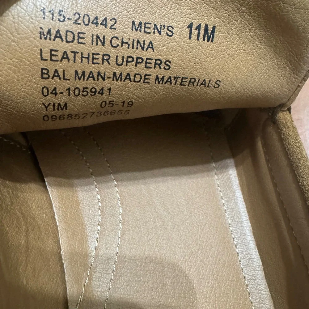Lucky Brand Suede Loafers Mens 11M Brown NWOT Slip On Apron Toe 115-20442